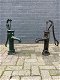 Ouderwetse waterpomp, vol gietijzer, groen-waterpomp - 4 - Thumbnail