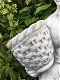 Prachtig wit stenen beeld- staande dame-bloemmanden - 3 - Thumbnail