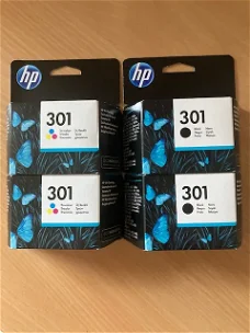 Te Koop : HP 301 cartridges  (zwart en kleur)