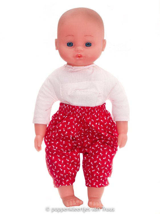 Hema pop 40 cm Setje rood/geel/bloemetjes - Afbeelding 3