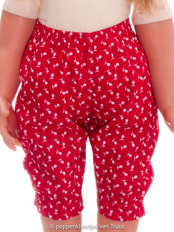 Zapf pop Emma 50 cm Setje rood/geel/bloemetjes - Afbeelding 4