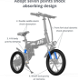ADO A16 Electric Folding Bike 16 inch 350W 35km/h Black - 2 - Thumbnail