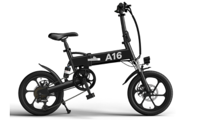 ADO A16 Electric Folding Bike 16 inch 350W 35km/h Black - 3