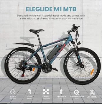 ELEGLIDE M1 Electric Bike Upgraded Version 27.5 inch Mountain Urban Bicycle - 0