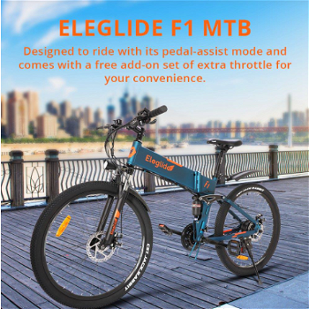 ELEGLIDE F1 Folding Electric Bike 26 inch 25km/h 85km Range - 0