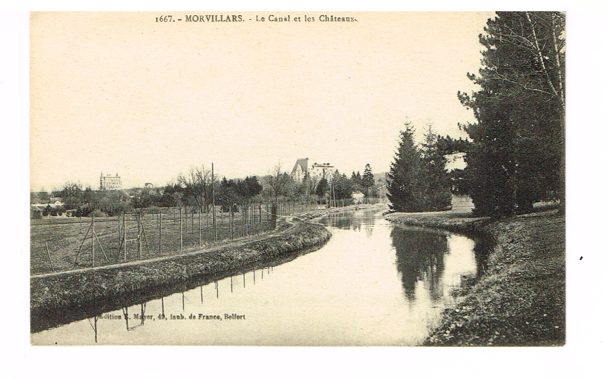 1667 Morvillars la canal et les cháteaux. (fr2) - nr. 1