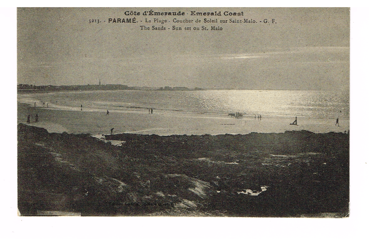 sunset on st. Malo 5213 paramé emevalt coast ng jaren 50 (fr 6) - nr. 1