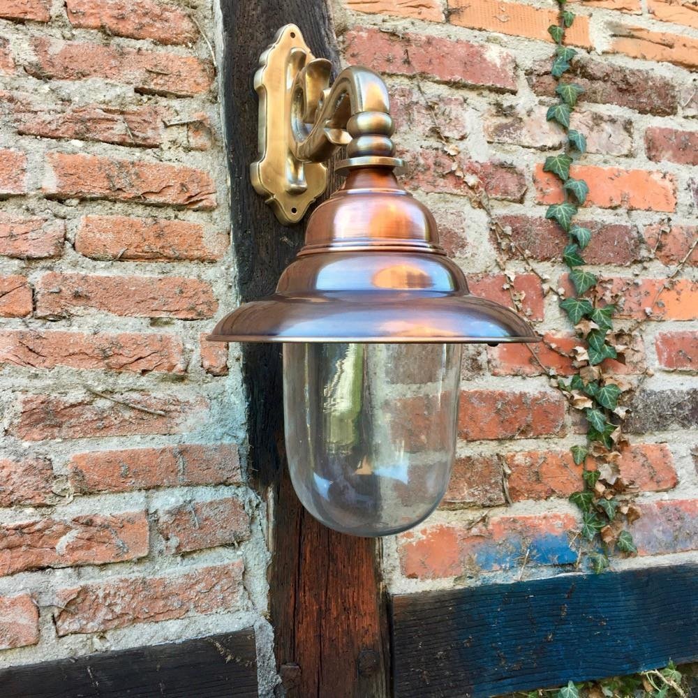 Buitenlamp geheel koperkoper-wandlamp,buitenlamp - nr. 1