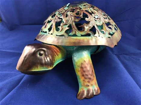Prachtige schildpad met solar verlichting.-schilpad -pamp - 0