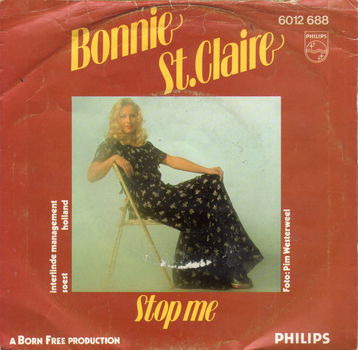 Bonnie St. Claire ‎– Stop Me (1977) - 0