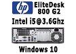 HP EliteDesk 800 G2 SFF PC Intel i5, 8GB, 120GB SSD, Win 10 - 1 - Thumbnail