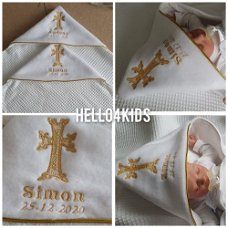 armeens orthodox doopkleed heilig kruis deken Goud