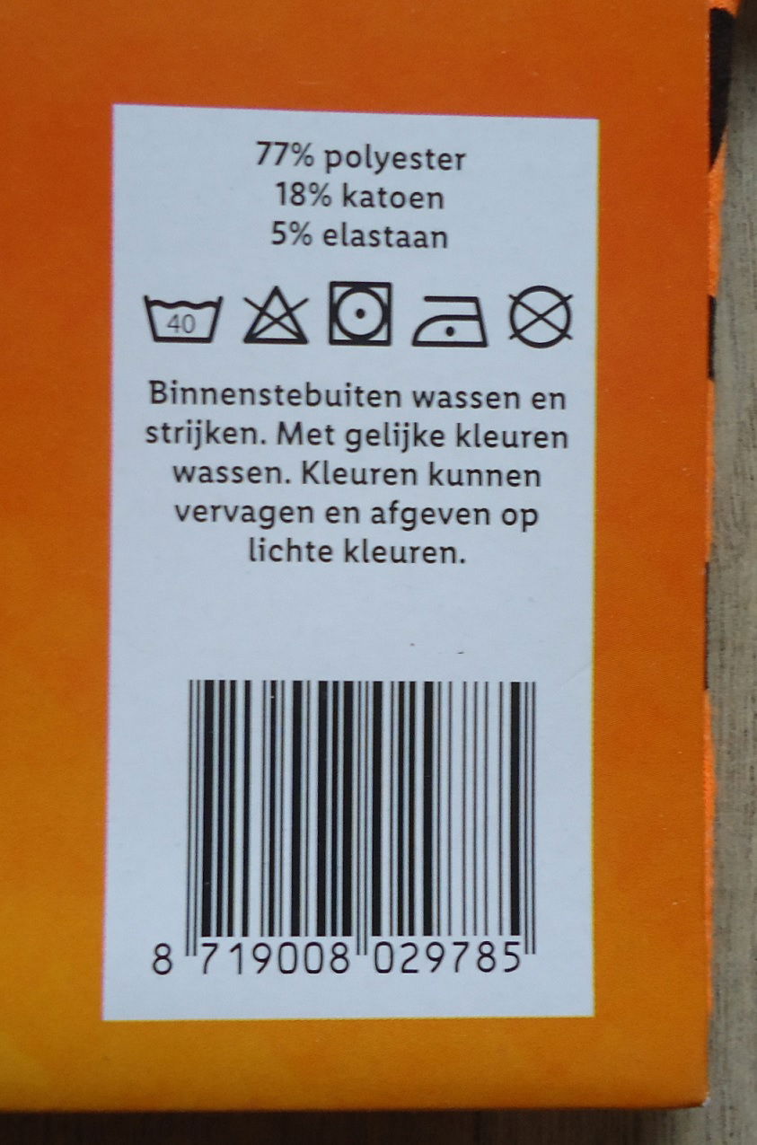 Nieuw oranje dames T-shirt met all over print (maat: XL). - Afbeelding 5