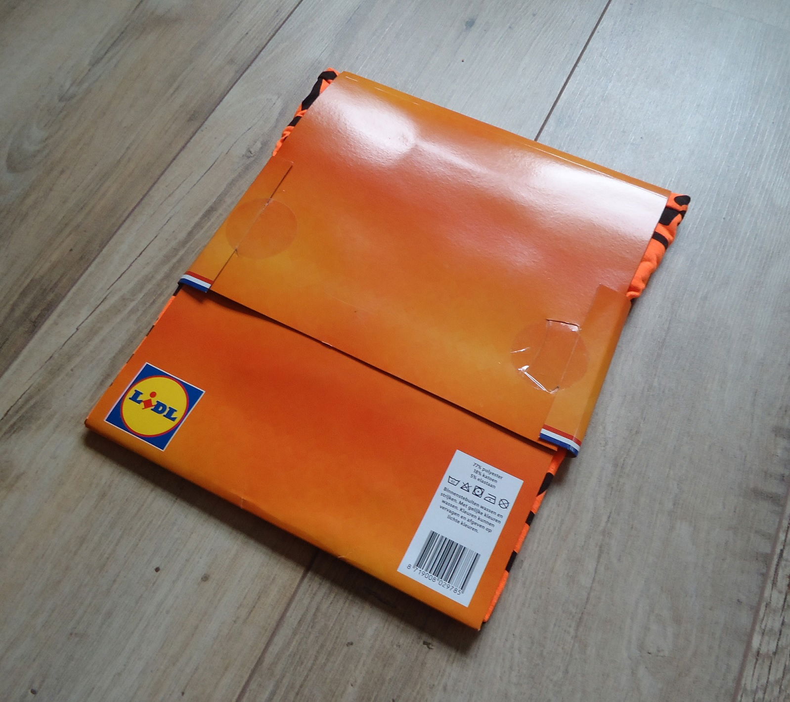Nieuw oranje dames T-shirt met all over print (maat: XL). - Afbeelding 7