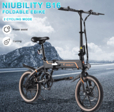 NIUBILITY B16 Electric Folding Bike 16 inch 40km -50km Range