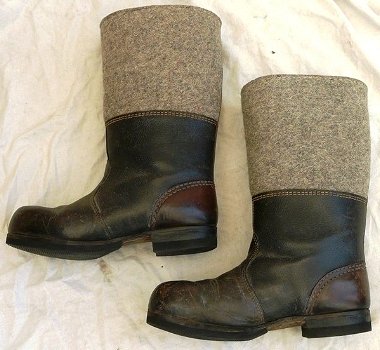 Winter Laarzen / Winterstiefel, NVA, Maat: 41, Oost-Duits / DDR, jaren'50/'60.(Nr.1) - 7