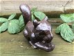 Eekhoorn beeld gietijzer bruin. -eekhoorn -tuin deco - 1 - Thumbnail