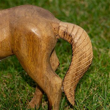Figuur paard, houtfiguur - dierenfiguren,decoratie- 32 cm - 3