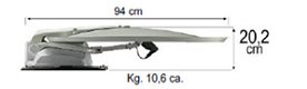 Teleco Telesat 65cm, vol automatische schotel antenne - 1 - Thumbnail