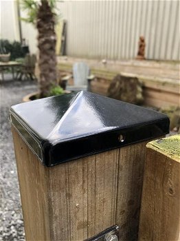 Paal cover metaal-zwart-10x10 - 3