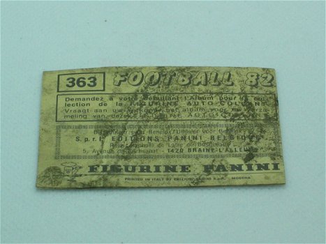 Charleroi S.C. - Ploegfoto - NR 363 - Football 82 - Panini - 3