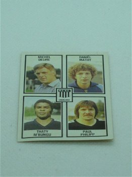 Charleroi S.C. - Delire - Mathy - M'Bungu - Philipp - NR 394 - Football 82 - Panini - 2