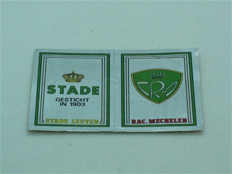Logo Stade Leuven & Rac. Mechelen - NR 371 - Football 82 - Panini - 2