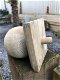 Paal kap hout bescherming met houten bol-afdek kap - 2 - Thumbnail