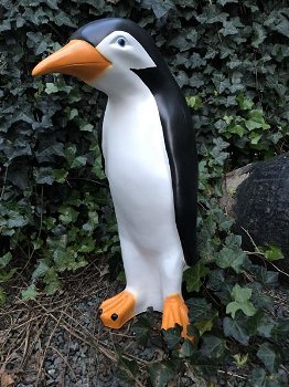Pinguin beeld in kleur, polystein-show-tuin deco-pinquin - 0