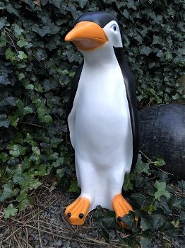 Pinguin beeld in kleur, polystein-show-tuin deco-pinquin - 1