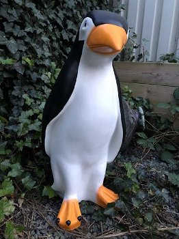Pinguin beeld in kleur, polystein-show-tuin deco-pinquin - 2