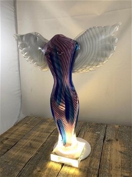 Prachtig glazen murano beeld NIKE glas-engel -deco - 2