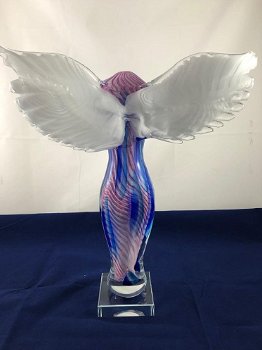 Prachtig glazen murano beeld NIKE glas-engel -deco - 5