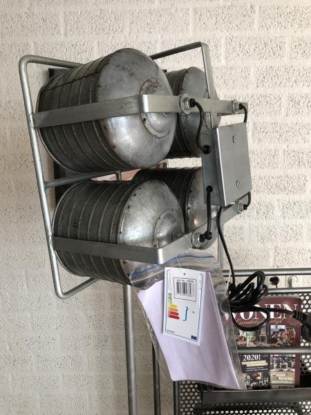 industriële 4 spot-studio-film lamp- statief, zwaar uitvoe - Afbeelding 3