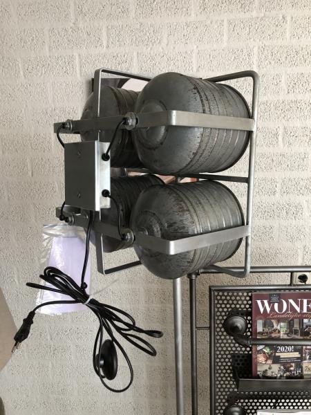 industriële 4 spot-studio-film lamp- statief, zwaar uitvoe - Afbeelding 4