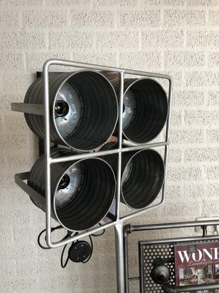 industriële 4 spot-studio-film lamp- statief, zwaar uitvoe - Afbeelding 5