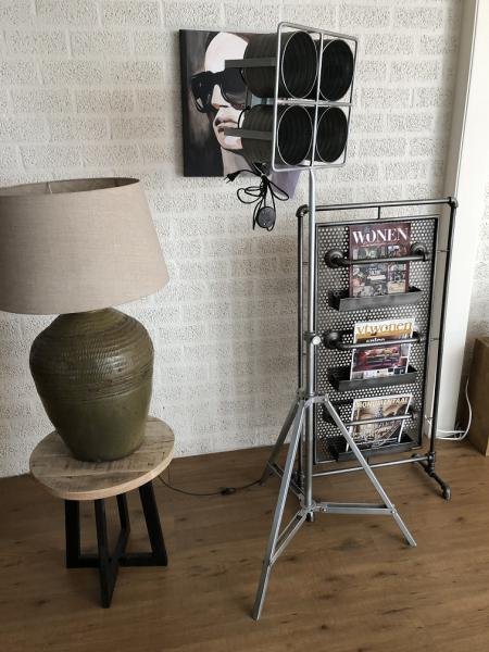 industriële 4 spot-studio-film lamp- statief, zwaar uitvoe - Afbeelding 6