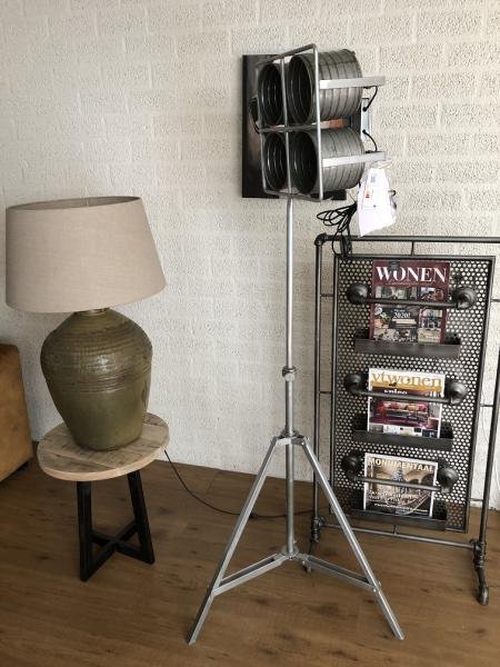 industriële 4 spot-studio-film lamp- statief, zwaar uitvoe - Afbeelding 8