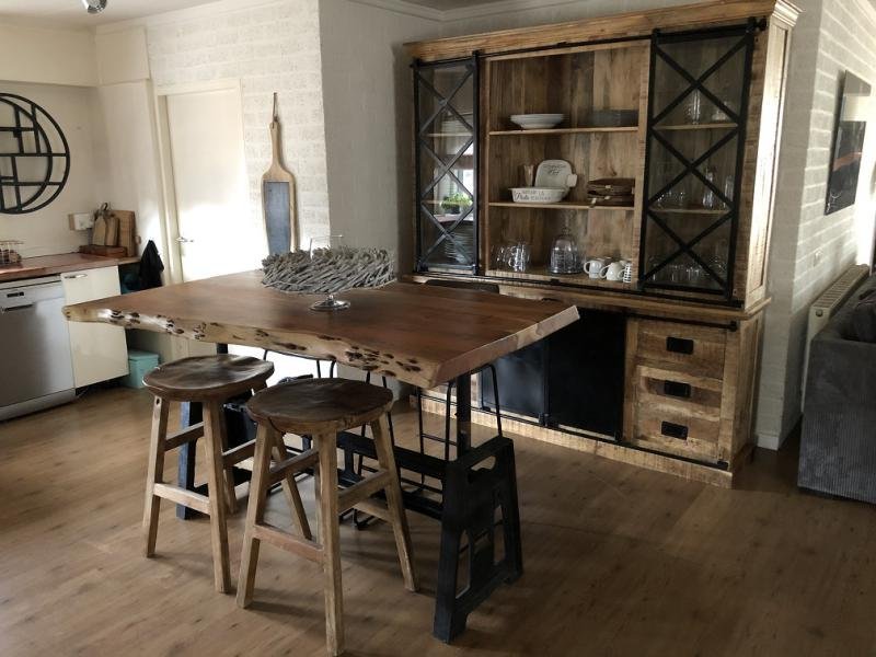 industriële wandkast, koloniaal hout-TOPSTUK-kast - nr. 1