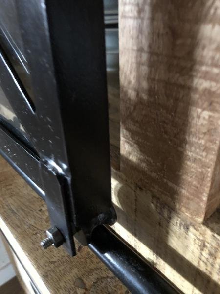 industriële wandkast, koloniaal hout-TOPSTUK-kast - Afbeelding 6