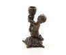 Een bronzen beeld kandelaar, jongen-kaarshouder-houder - 4 - Thumbnail