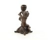 Een bronzen beeld kandelaar, jongen-kaarshouder-houder - 5 - Thumbnail