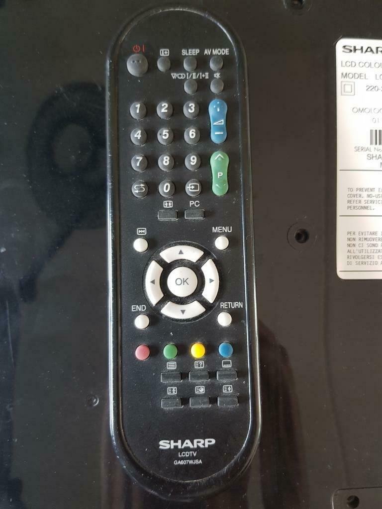 sharp aquos lcd tv met afstandsbediening - Afbeelding 3
