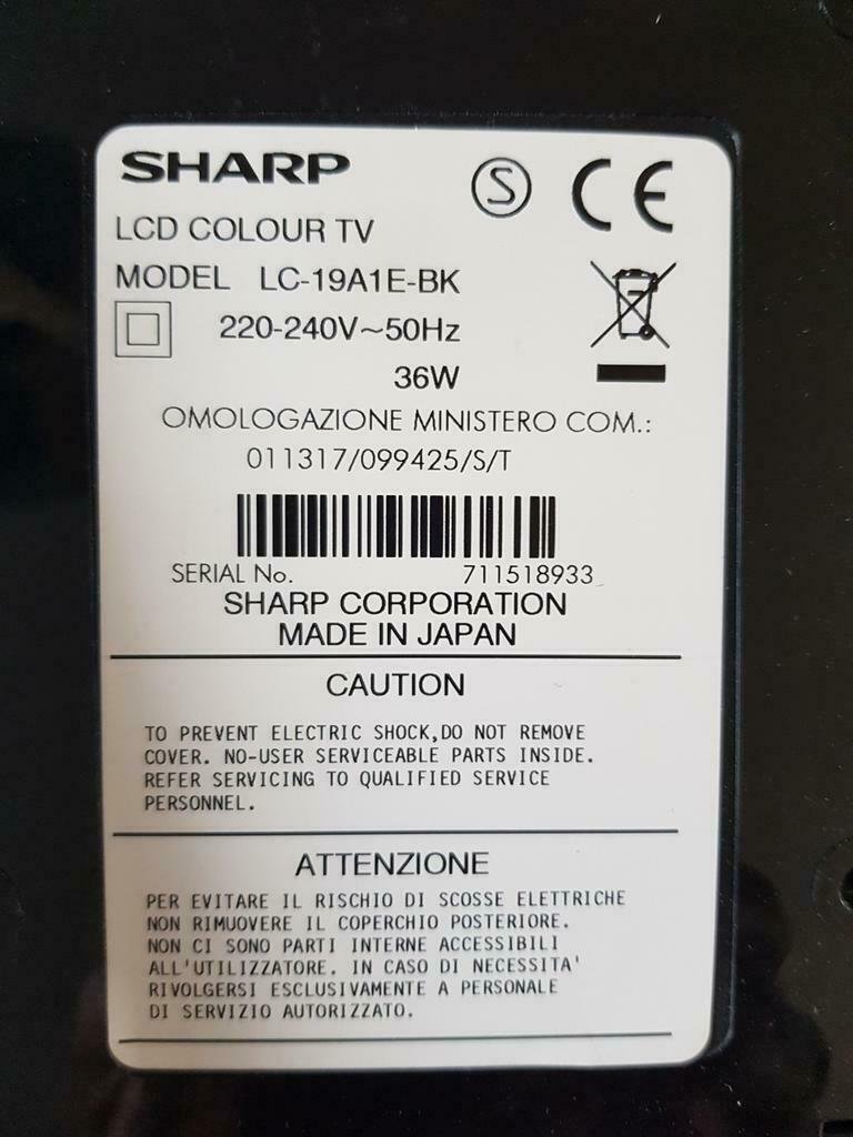 sharp aquos lcd tv met afstandsbediening - Afbeelding 6