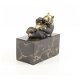 brons beeld sculptuur van een etende panda-panda - 0 - Thumbnail