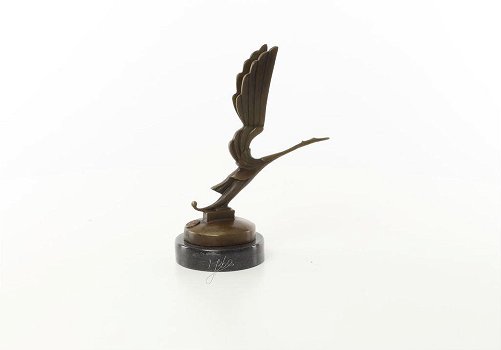 bronzen sculptuur van ooievaar-ooievaar -brons-kunst - 7
