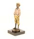 Een bronzen beeld- fluitende jongen-jongen-brons-beeld - 1 - Thumbnail