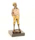 Een bronzen beeld- fluitende jongen-jongen-brons-beeld - 7 - Thumbnail