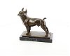Een bronzen beeld van een franse bulldog-bulldog-hond - 1 - Thumbnail