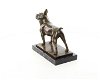 Een bronzen beeld van een franse bulldog-bulldog-hond - 2 - Thumbnail
